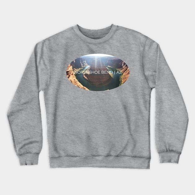 HORSESHOE BEND OVAL DESIGN Crewneck Sweatshirt by jStudio